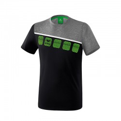 5-C T-Shirt schwarz/grau...